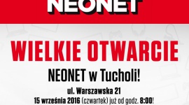 NEONET w Tucholi przenosi się na ulicę Warszawską BIZNES, Handel - Parking z możliwością bezpośredniego podjazdu pod sklep, sąsiedztwo innych sklepów i duża, otwarta ekspozycja - to zalety nowej lokalizacji NEONET w Tucholi. Po ośmiu latach działalności przy ulicy Cegielnianej salon przenosi się na ulicę Warszawską 21.