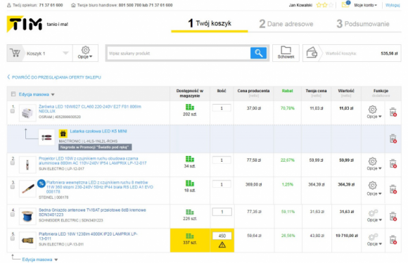 Nowe funkcje w sklepie TIM.pl