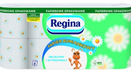 Regina Papier Rumiankowy w Nowym Opakowaniu z Papieru BIZNES, Handel - Asortyment papierów toaletowych pod marką Regina Papier Rumiankowy zostanie wzbogacony o nowy produkt pakowany w papier typu kraft, co pokazuje dalsze działania Grupy Sofidel na rzecz zrównoważonego rozwoju.